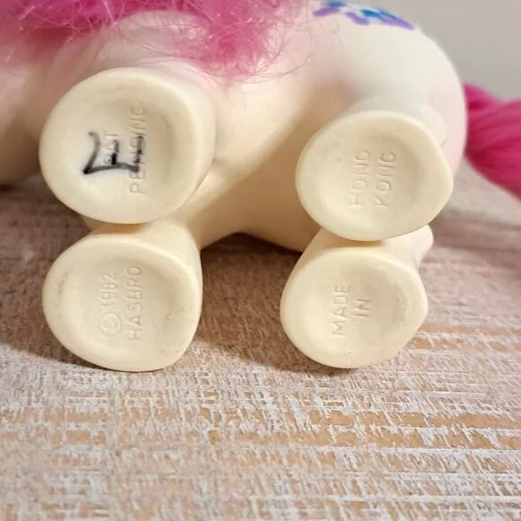 Vintage 1982 G1 My Little Pony LI'L TOT Doll Teddy Hasbro MLP Pink - Picture 12 of 12